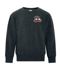 YOUTH FLEECE CREWNECK SWEATSHIRT- ATCY2400 - FERNIE GHOSTRIDERS - EMB