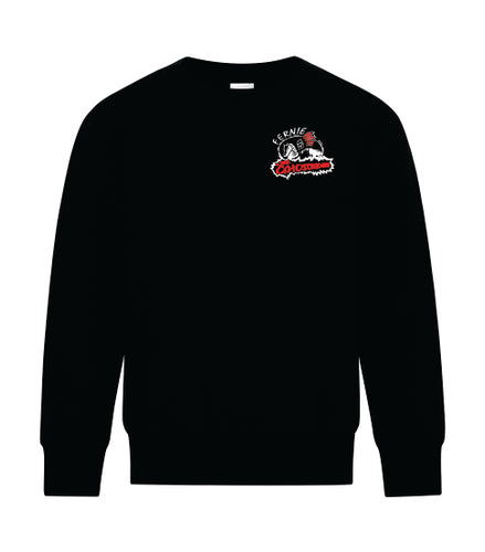 YOUTH FLEECE CREWNECK SWEATSHIRT- ATCY2400 - FERNIE GHOSTRIDERS - EMB