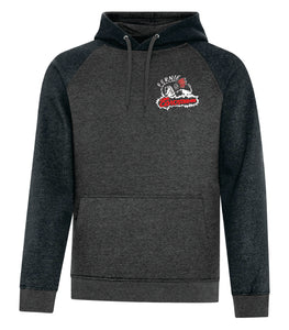 UNISEX VINTAGE TWO-TONE HOODIE - F2044 - FERNIE GHOSTRIDERS - EMB