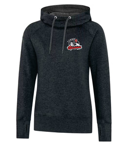 LADIES' VINTAGE HOODED SWEATSHIRT - L2045 - FERNIE GHOSTRIDERS - EMB