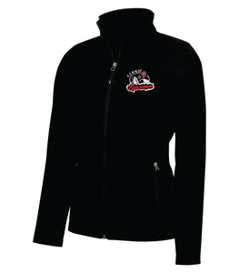 LADIES' COAL HARBOUR SOFT SHELL JACKET - L7603 - FERNIE GHOSTRIDERS - EMB