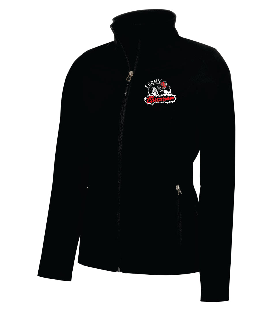 LADIES' COAL HARBOUR SOFT SHELL JACKET - L7603 - FERNIE GHOSTRIDERS - EMB