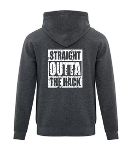 YOUTH EVERYDAY FLEECE HOODIE - ATCY2500 - "STRAIGHT OUTTA THE HACK" - PATCH & HP