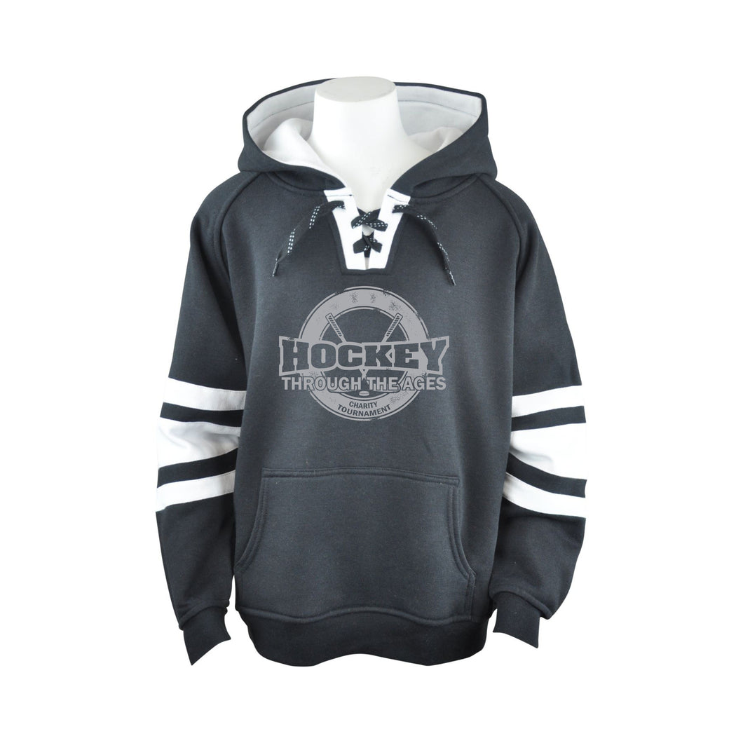 ADULT RETRO JERSEY HOODIE - HOCKEY THROUGH THE AGES LOGO - HP