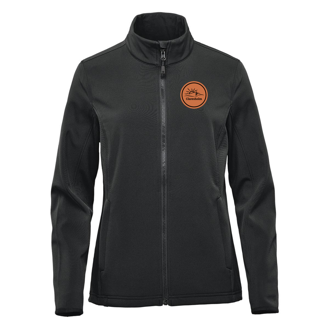 WOMEN'S NARVIK SOFTSHELL - KBR-1W - TOWN OF CLARESHOLM - EMB or PATCH