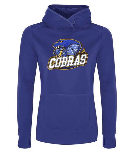 LADIES' ATC GAME DAY HOODIE - L2005 - CLARESHOLM COBRAS FOOTBALL - HP FULL FRONT