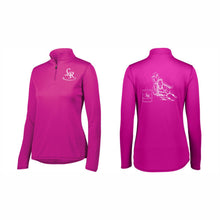 Load image into Gallery viewer, LADIES' ATTAIN WICKING 1/4 ZIP PULLOVER - #2787 - LET'S RACE - HP "BARREL RACER"