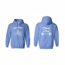 Load image into Gallery viewer, UNISEX HOODED SWEATSHIRT - 18500 - LET'S RACE - HP "STRONG IS FAST"