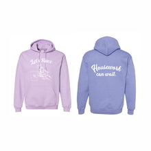 Load image into Gallery viewer, UNISEX HOODED SWEATSHIRT - 18500 - LET'S RACE - HP "HOUSEWORK CAN WAIT"