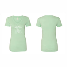 Load image into Gallery viewer, WOMEN'S V-NECK TSHIRT - 1540 - LET'S RACE - HP