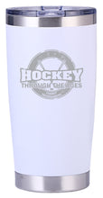 Load image into Gallery viewer, LASER ENGRAVED 20 OZ TUMBLER - HOCKEY THROUGH THE AGES