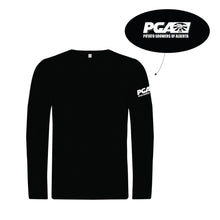 Load image into Gallery viewer, UNISEX EUROSPUN RING SPUN LONG SLEEVE - ATC8015 - POTATO GROWERS OF AB - HP LEFT ARM