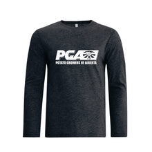 Load image into Gallery viewer, UNISEX EUROSPUN RING SPUN LONG SLEEVE - ATC8015 - POTATO GROWERS OF AB - HP FULL FRONT