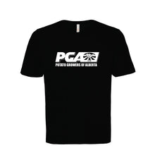 Load image into Gallery viewer, UNISEX EUROSPUN RING SPUN TSHIRT - ATC8000 - POTATO GROWERS OF AB - HP FULL FRONT