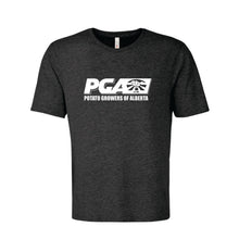 Load image into Gallery viewer, UNISEX EUROSPUN RING SPUN TSHIRT - ATC8000 - POTATO GROWERS OF AB - HP FULL FRONT