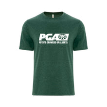 Load image into Gallery viewer, UNISEX EUROSPUN RING SPUN TSHIRT - ATC8000 - POTATO GROWERS OF AB - HP FULL FRONT