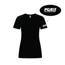 Load image into Gallery viewer, LADIES' KOI ELEMENT RING SPUN TSHIRT - KOI8060L - POTATO GROWERS OF AB - HP LEFT ARM