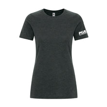 Load image into Gallery viewer, LADIES' KOI ELEMENT RING SPUN TSHIRT - KOI8060L - POTATO GROWERS OF AB - HP LEFT ARM
