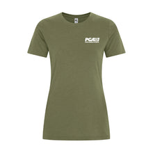 Load image into Gallery viewer, LADIES' KOI ELEMENT RING SPUN TSHIRT - KOI8060L - POTATO GROWERS OF AB - HP LEFT CHEST