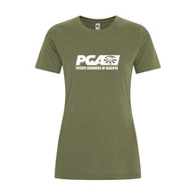 Load image into Gallery viewer, LADIES' KOI ELEMENT RING SPUN TSHIRT - KOI8060L - POTATO GROWERS OF AB - HP FULL FRONT