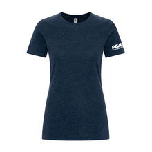 Load image into Gallery viewer, LADIES' KOI ELEMENT RING SPUN TSHIRT - KOI8060L - POTATO GROWERS OF AB - HP LEFT ARM