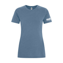 Load image into Gallery viewer, LADIES' KOI ELEMENT RING SPUN TSHIRT - KOI8060L - POTATO GROWERS OF AB - HP LEFT ARM