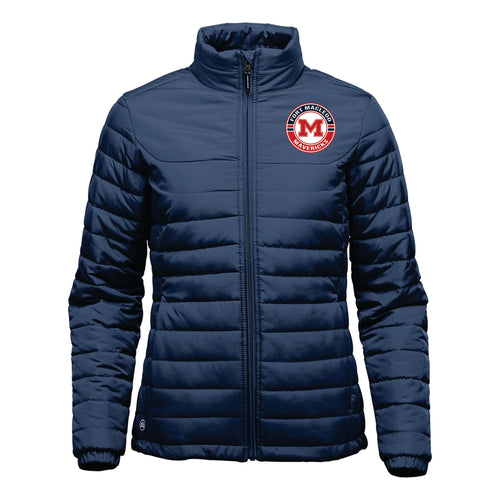 WOMEN'S NAUTILUS QUILTED JACKET - QX-1W - FM MAVERICKS HOCKEY - EMB