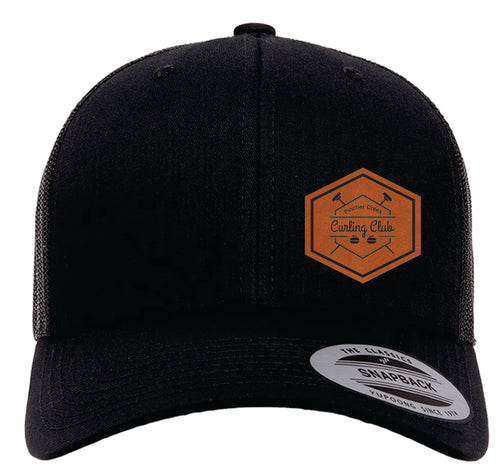 YP CLASSICS RETRO TRUCKER CAP - 6606 - PC CURLING CLUB - PATCH