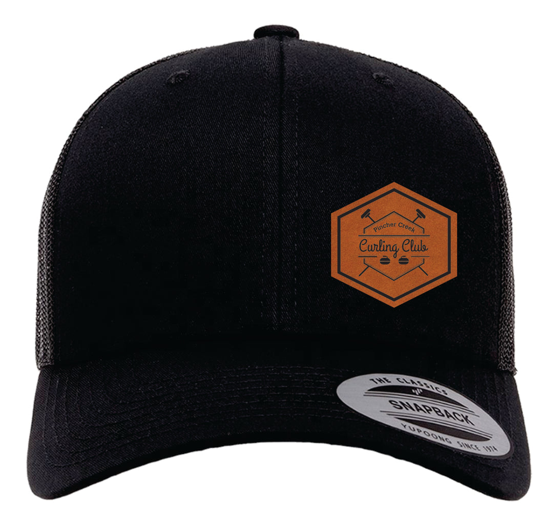 YP CLASSICS RETRO TRUCKER CAP - 6606 - PC CURLING CLUB - PATCH