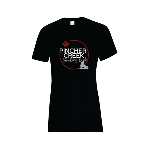 LADIES' EVERYDAY COTTON TSHIRT - ATC1000L - PINCHER CREEK SKATE CLUB - HP