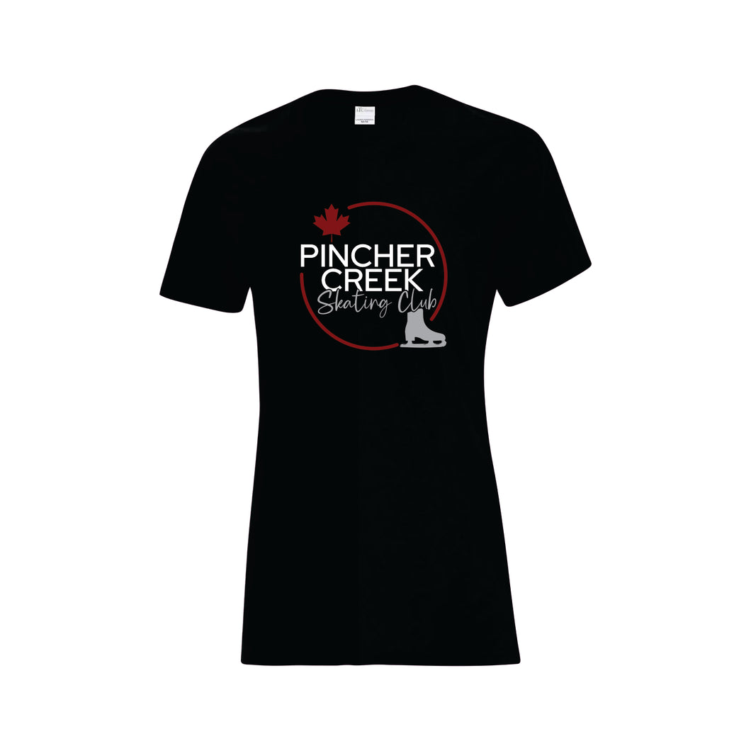 LADIES' EVERYDAY COTTON TSHIRT - ATC1000L - PINCHER CREEK SKATE CLUB - HP