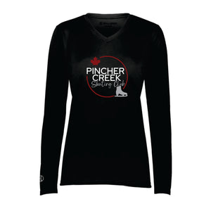 LADIES' HOLLOWAY MOMENTUM LONG SLEEVE - 222824 - PINCHER CREEK SKATE CLUB - HP