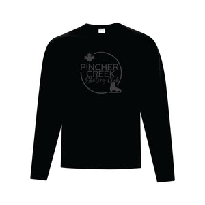 YOUTH FLEECE CREWNECK SWEATSHIRT- ATCY2400 - PINCHER CREEK SKATE CLUB - HP (TONE-ON-TONE)
