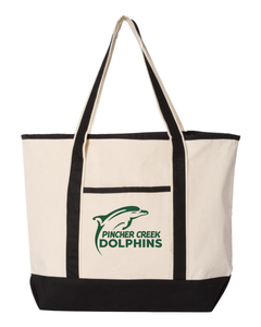 LARGE CANVAS DELUXE TOTE - Q1500 - PC DOLPHINS - HP