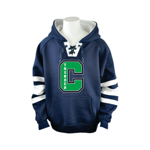 RETRO HOCKEY HOODIE - HH3030BR - YOUTH - C. THUNDER LOGO - HP