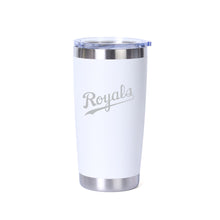 Load image into Gallery viewer, 20oz. TRAVEL MUG - ROYALS BASEBALL - LASER ENGRAVED