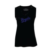 Load image into Gallery viewer, LADIES' PRO TEAM VNECK TANK TOP - L3527 - ROYALS BASEBALL - HP