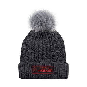 LADIES' POM POM TOQUE - 1E140L - SANTA CLAUS PARADE - PATCH