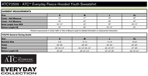 YOUTH EVERYDAY FLEECE HOODIE - ATCY2500 - PINCHER CREEK SKATE CLUB - HP