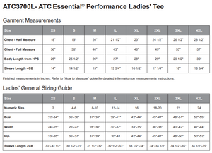 LADIES' ESSENTIAL PERFORMANCE TSHIRT - ATC3700L - FOOTHILLS YETIS - HP