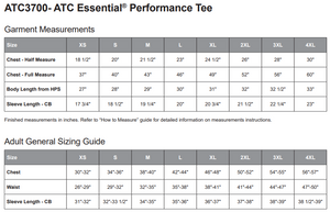 UNISEX ESSENTIAL PERFORMANCE TSHIRT - ATC3700 - FOOTHILLS YETIS - HP