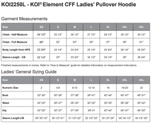 Load image into Gallery viewer, LADIES&#39; KOI ELEMENT PULLOVER HOODIE - KOI2250L - FOOTHILLS YETIS - HP FULL FRONT