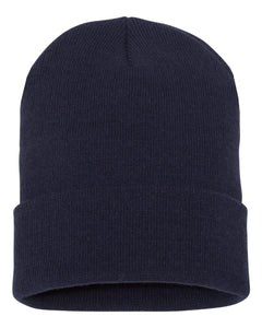 CLASSIC CUFFED KNIT TOQUE- EMBROIDERED