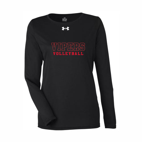 WOMEN'S UNDER ARMOUR TEAM TECH LONG SLEEVE - 1376852 - VULCAN VIPERS - HP