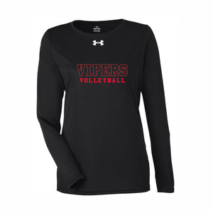 WOMEN'S UNDER ARMOUR TEAM TECH LONG SLEEVE - 1376852 - VULCAN VIPERS - HP