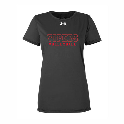 WOMEN'S UNDER ARMOUR TEAM TECH SHIRT - 1376847 - VULCAN VIPERS - HP