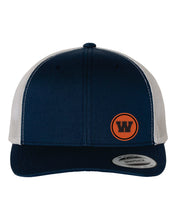 Load image into Gallery viewer, CLASSIC RETRO TRUCKER HAT W/ LEATHER PATCH
