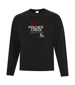 UNISEX FLEECE CREWNECK SWEATSHIRT - ATCF2400 - PINCHER CREEK SKATE CLUB - HP