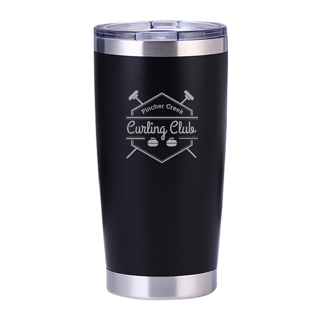 20oz. TRAVEL MUG - PC CURLING CLUB - LASER ENGRAVE