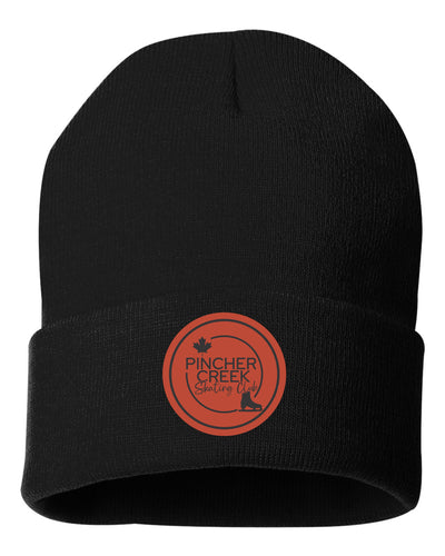 CUFFED TOQUE - SP12 - PINCHER CREEK SKATE CLUB - PATCH